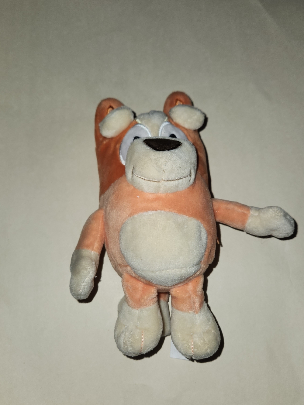 Plush Bear Cuddly Toy - Orange and Cream